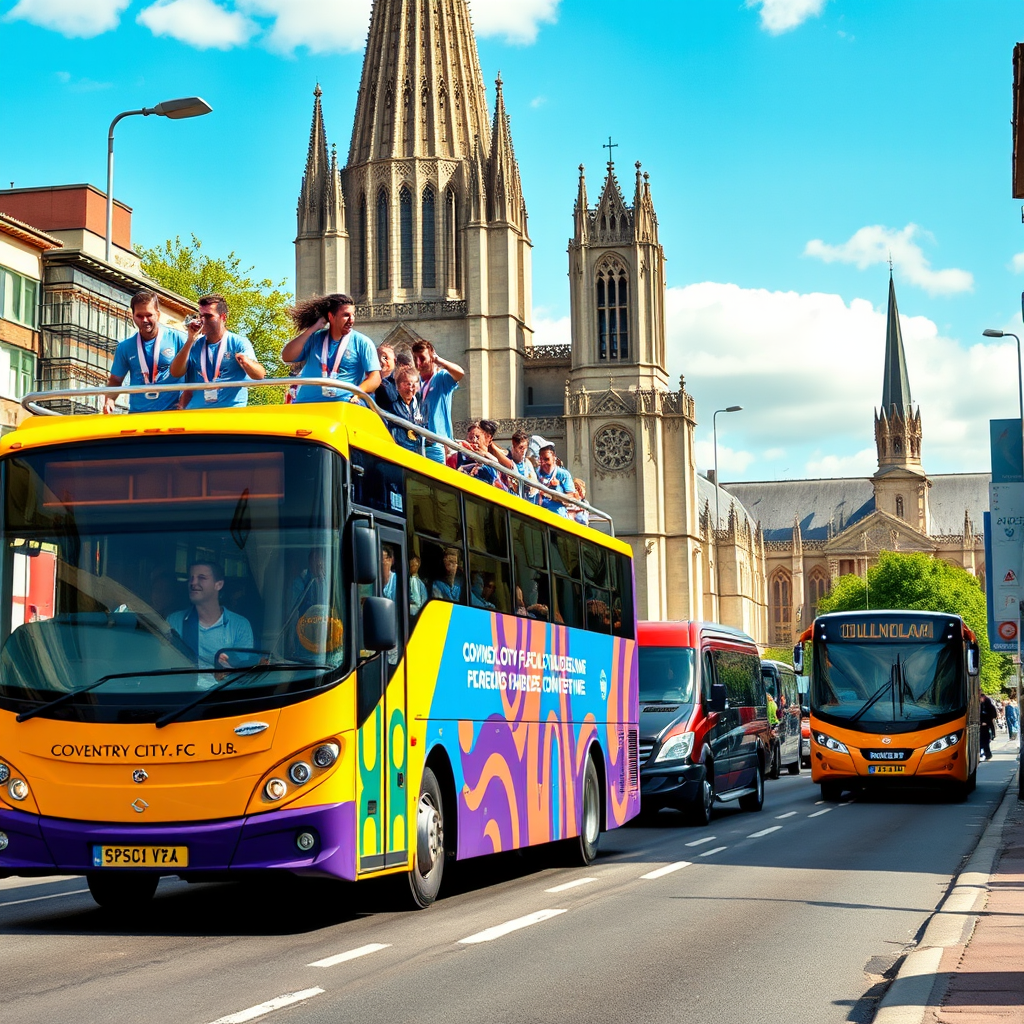 Full schedule and route for Coventry City FC bus parade